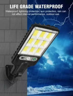 Lámpara Solar LED Exterior Iluminación Automática y Ahorro de Energía