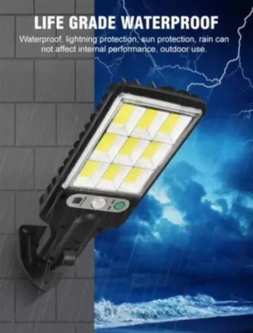Lámpara Solar LED Exterior Iluminación Automática y Ahorro de Energía