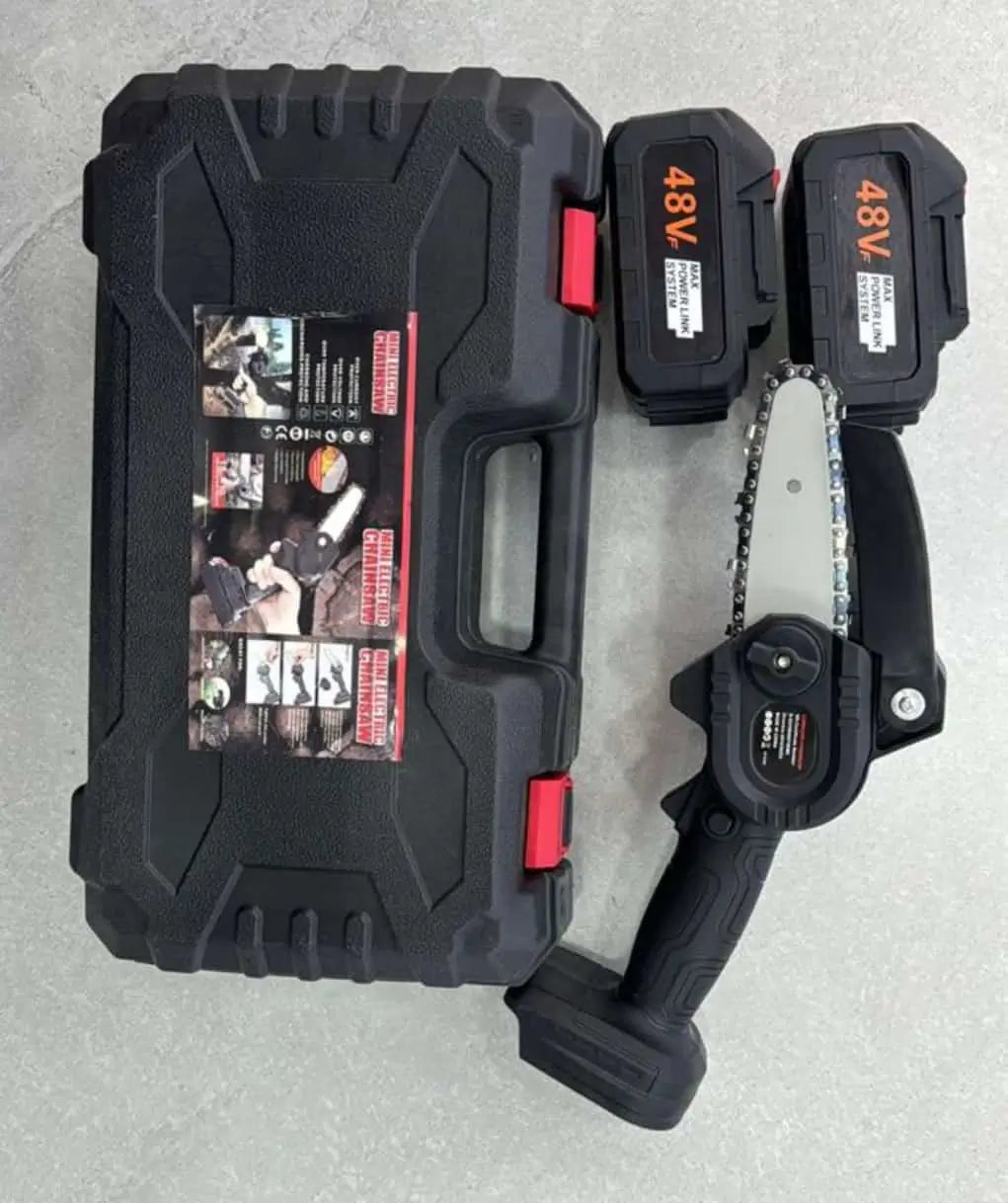 Mini Motosierra Recargable Pro™ Corta Rápido y Sin Esfuerzo
