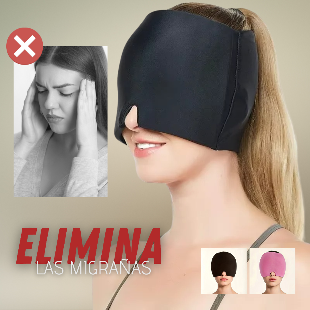 MigraRelief™ Máscara de gel terapéutica para migraña y estrés