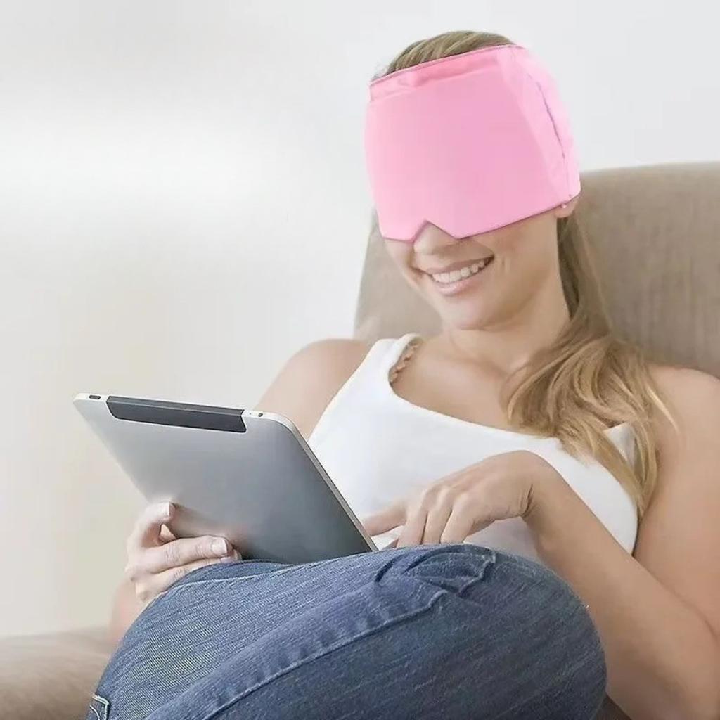 MigraRelief™ Máscara de gel terapéutica para migraña y estrés