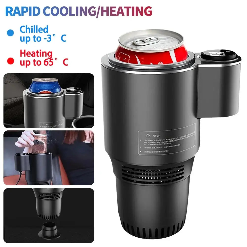 AutoCool Pro 2 en 1 Mantén tus Bebidas Frías o Calientes en Cada Viaje